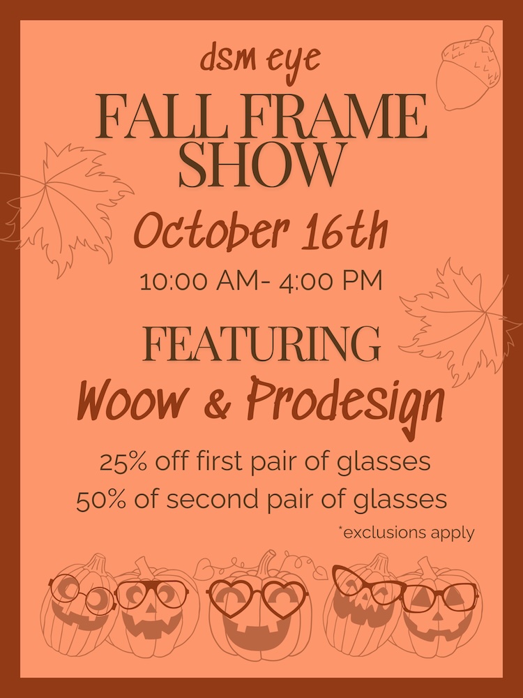 Fall Frame Show, October 16th, featuring WOOW & Prodesign